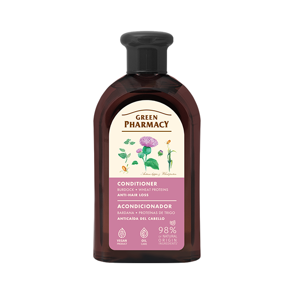  Green Pharmacy Dầu xả chống rụng tóc Cây ngưu bàng và protein lúa mì 300ml 